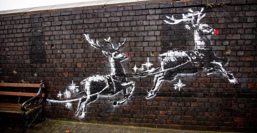 Banksy Reindeer